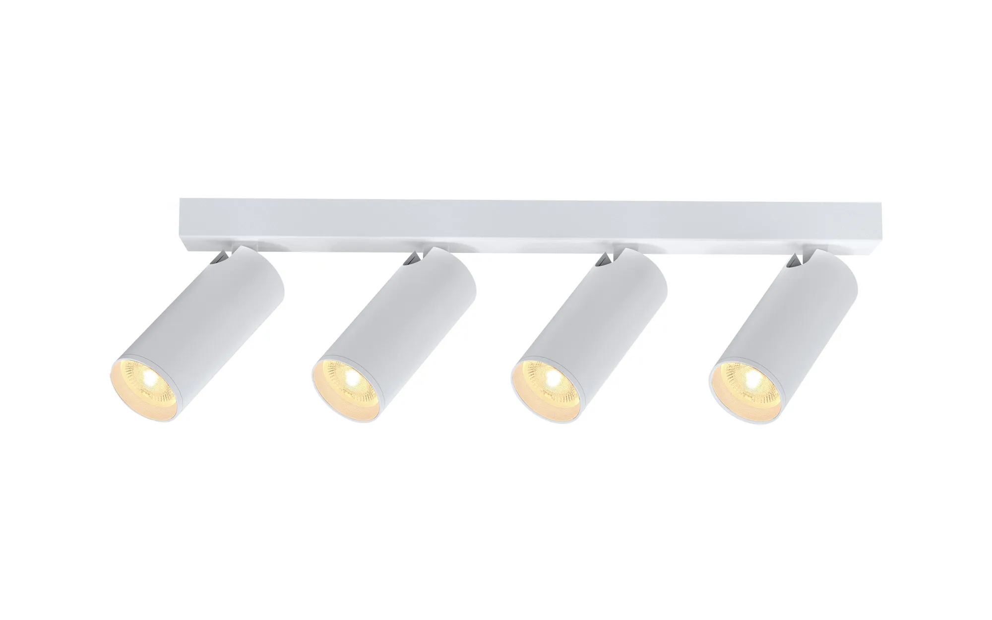 M9180  Nazare Linear 4 Light Spotlight GU10 Mini (Max 12W), Matt White